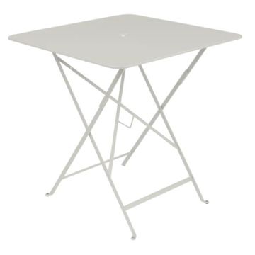 Table pliante Bistro - Fermob - 71 X 71X H 74 cm - Métal - Gris argile