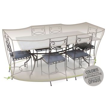 Housse table rectangulaire  + chaises 6-8 personnes