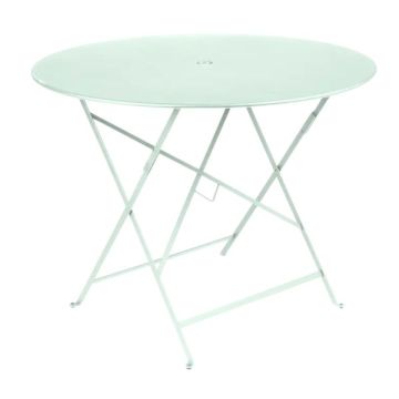 Table pliante Bistro - Fermob -  Ø 96 cm H 74 cm - Métal - Vert opaline