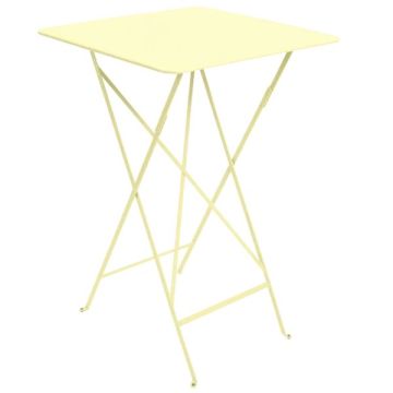 Mange debout pliable Bistro - Fermob - 71 X 71 X H 105 cm - Métal - Citron givré