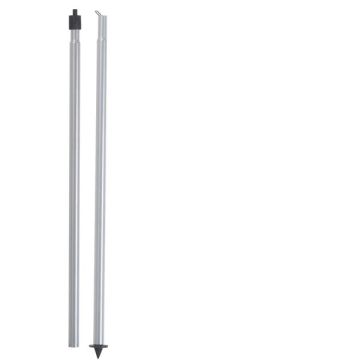 Mât acier laqué ø20 mm X H 2,7 m  - pour voile d'ombrage - Morel