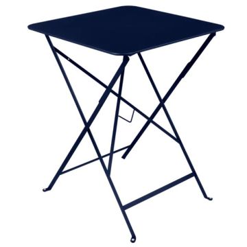 Table pliante Bistro - Fermob - 57 X 57X H 74 cm - Métal - Bleu abysse