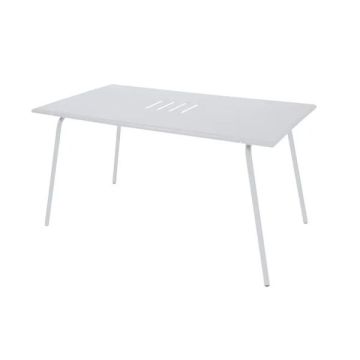 Table Monceau - Fermob - 146 X 80 X H 74 cm - Métal - Blanc coton