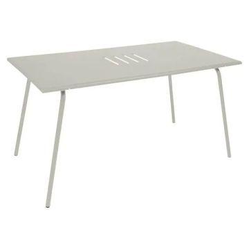 Table Monceau - Fermob - 146 X 80 X H 74 cm - Métal - Gris argile