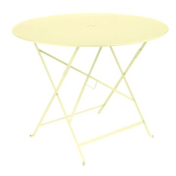 Table pliante Bistro - Fermob -  Ø 96 cm H 74 cm - Métal - Citron givré