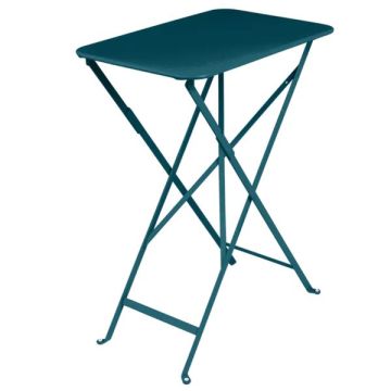 Table pliante Bistro - Fermob - 37 X 57X H 74 cm - Métal - Bleu acapulco
