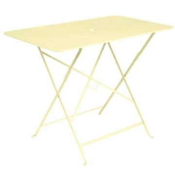 Table pliante Bistro - Fermob - 97 X 57X H 74 cm - Métal - Citron givré
