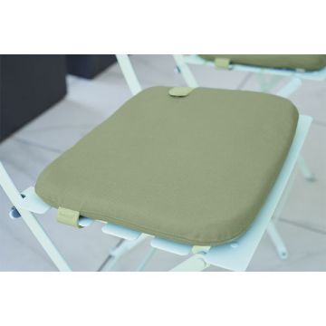 Coussin galette chaise Bistro - Fermob - 30 x 38 cm - Vert eucalyptus