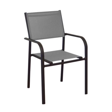 Fauteuil Duca - Alizé - Proloisirs - Alu - Graphite/Perle