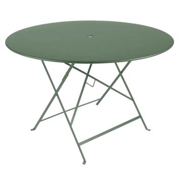 Table pliante Bistro - Fermob -  Ø 117 cm H 74 cm - Métal - Cactus