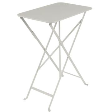 Table pliante Bistro - Fermob - 37 X 57X H 74 cm - Métal - Gris argile