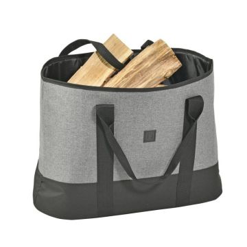 Sac à bûches Oveo - Noir et gris