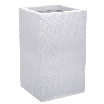 Pot haut carré Graphit Up - 30 cm - 36 L - EDA - Blanc