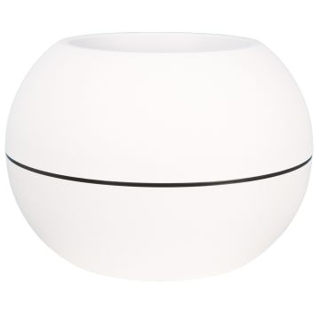 Pot Granit Boule Ø50 Blanc - Riviera