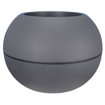 Pot Granit Boule Ø40 Gris  - Riviera