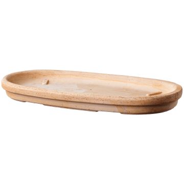 Plateau Ovale Etrusco 35 cm - Deroma - Terre rosée