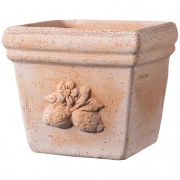 Pot Quadro Sicilia 17 cm - Deroma - Terre cuite