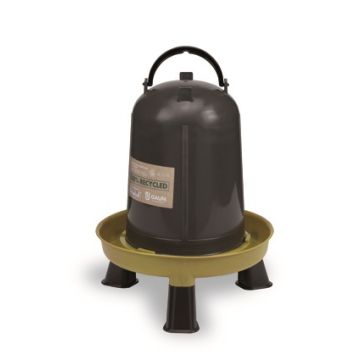 Abreuvoir sur pied en plastique recyclépour volaille - 5 litres