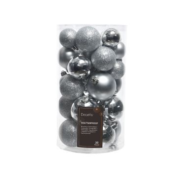 Lot de 30 boules - Argent