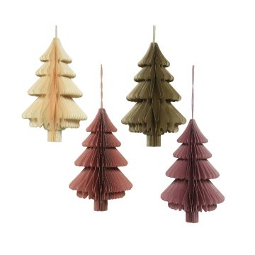 Sapins en papier - Ø7 cm 