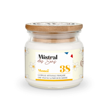 Bougie parfumée monoï - 150 ml - Mistral des Sens