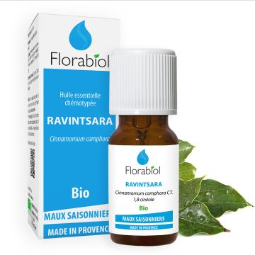Huile essentielle bio de Ravintsara -Florabiol - 10 ml