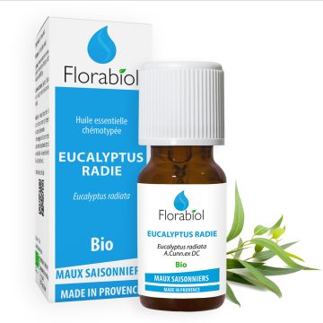 Huile essentielle bio d'Eucalyptus radié - Florabiol - 10 ml