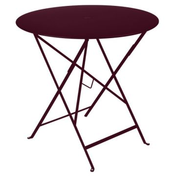 Table Bistro - Fermob - Ø77cm - Cerise noir