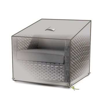 Housse fauteuil - 85x85x75 - Gris opaque