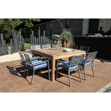 Table en teck - Angoula - Medicis - 150x150 cm