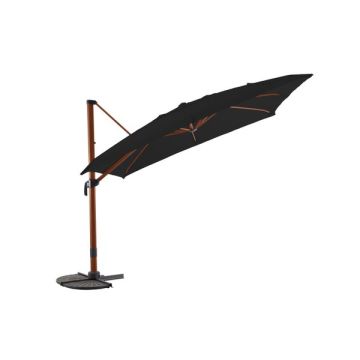 Parasol déporté - 3x3m - Heat Teck/ Anthracite chiné