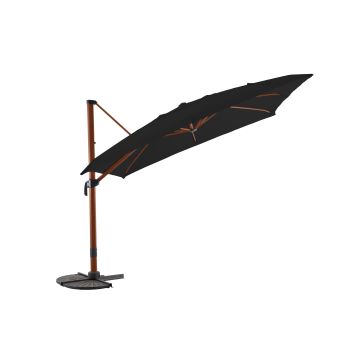Parasol déporté - 3x3m - Heat Teck/ Anthracite chiné