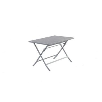 Table pliante Piquey - MWH - Crealit béton - 110 x 70 cm