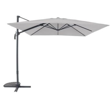 Parasol déporté Samos - MWH - 2,50 x 2,50 m - perle