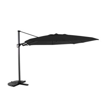 Parasol déporté - 3x3m - Delux - Orientable - Anthracite