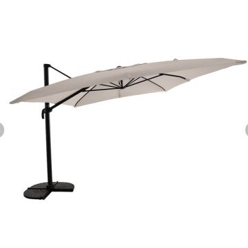Parasol déporté - 3x3m - Anthracite/Perle chiné