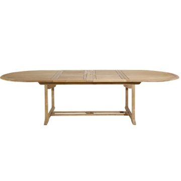 Table ovale Magnolia - Médicis- Teck - 120 x 200 à 300 cm