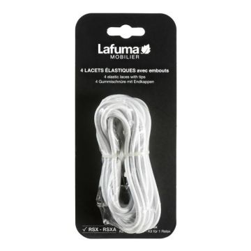 Lacets élastiques avec embouts - LafumaMobilier - Pour Rsx et Rsxa - Blanc
