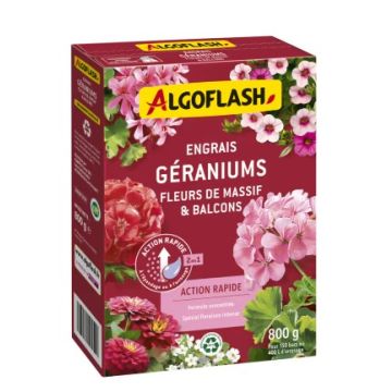 Engrais géraniums action rapide - Algoflash - Boîte 800 g