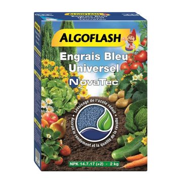Engrais bleu Novatec - Algoflash - Boîte 2 kg