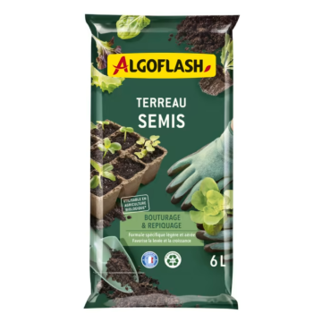 Terreau semis et bouturage - Algoflash - 6 L