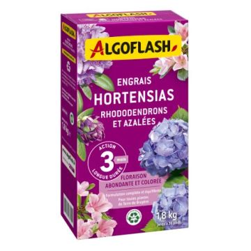 Engrais hortensias et rhododendrons - Algoflash - Boîte 1