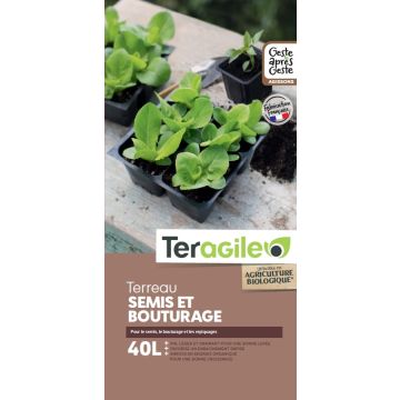 Terreau semis et bouturage Teragile BIOLANDES PIN DECOR - 40 L 