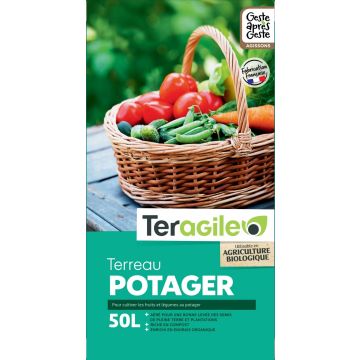 Terreau potager UAB Teragile BIOLANDES PIN DECOR - 50 L  