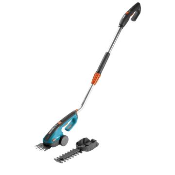 Kit cisailles à gazon sur batterie ClassicCut + manche télescopique - Gardena.
