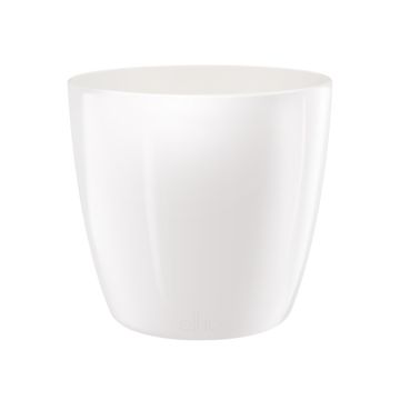 Cache-pot Brussels Diamond Round - Elho - Blanc - 18 cm 
