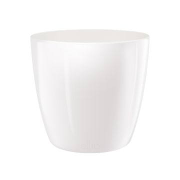 Cache-pot Brussels Diamond Round - Elho - blanc - 14 cm 