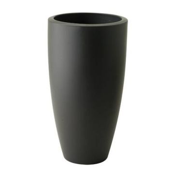 Pot Pure Soft Round High - Elho - gris anthracite - 30 cm