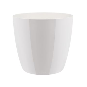 Cache-pot Brussels Diamond Round - Elho - blanc - 16 cm 