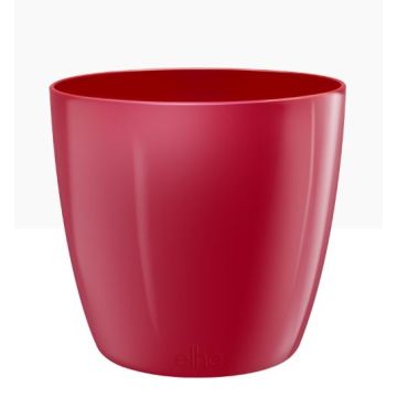 Cache-pot Brussels Diamond Round - Elho - Lovely rouge - 18 cm 